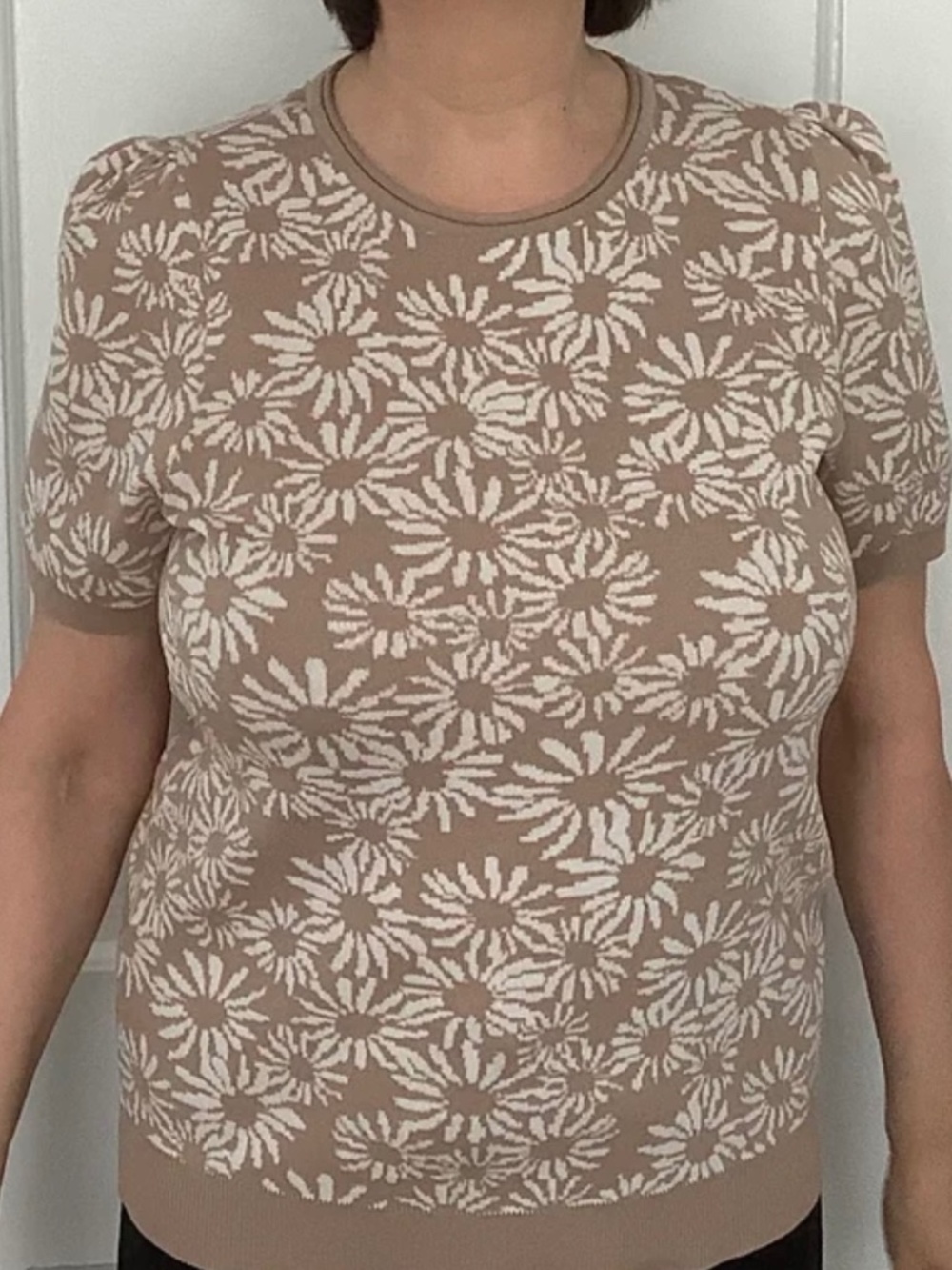 Women Blouse with short sleeves, Size L